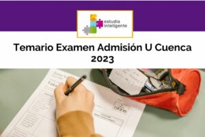 Temario Oficial Examen de Admisión U Cuenca