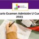 Temario Examen U Cuenca 2023