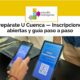 Prepárate U Cuenca 2026 — Inscripciones abiertas y guía paso a paso
